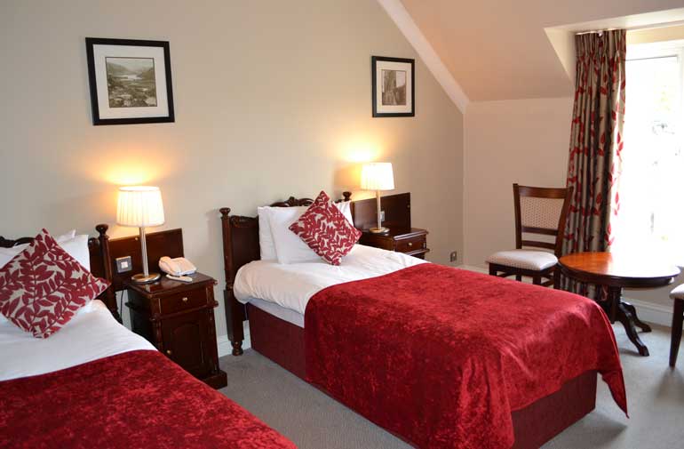 Twin Room at the Killarney Riverside Hotel